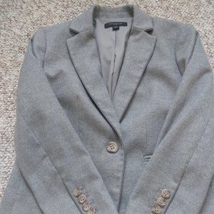 Ann Taylor light gray blazer 00 Petite